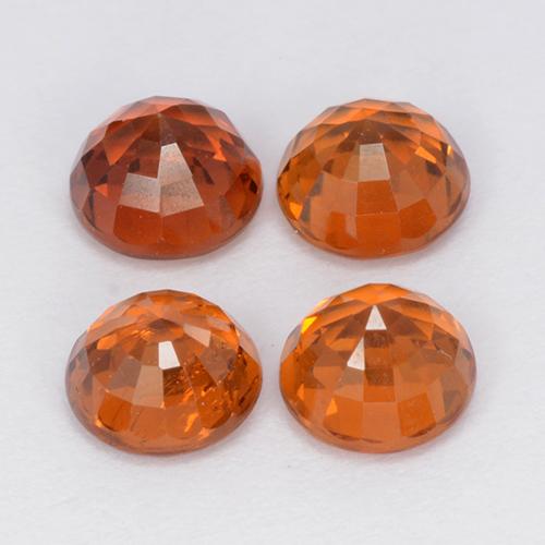 Achetez naturel 2.87ct Orange vif Grenat Spessartite gems, Coupe roude, En provenance Mozambique chez GemSelect. En stock, livraison internationale!