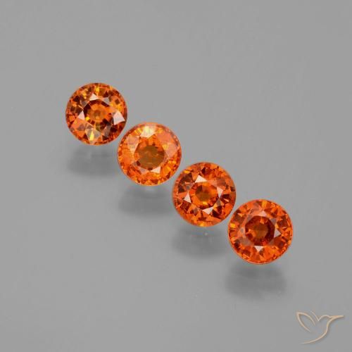 2.40ctw Naturel Orange moyen Grenat Spessartite, Tour, VS
