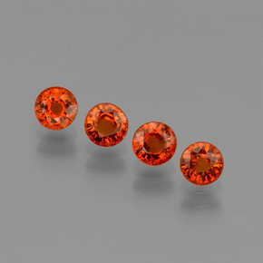 Achetez naturel 1,90ct rouge grenat spessartite gems, coupe roude, en provenance mozambique chez gemselect. en stock, livraison internationale!
