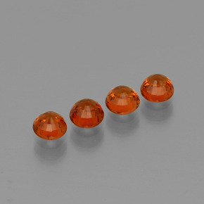 Achetez naturel 1,90ct rouge grenat spessartite gems, coupe roude, en provenance mozambique chez gemselect. en stock, livraison internationale!