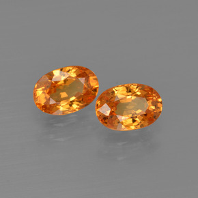 Achetez naturel ct orange grenat spessartite gems, coupe ovale, en provenance mozambique chez gemselect. en stock, livraison internationale!
