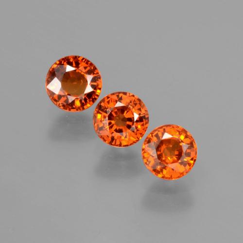 Achetez naturel 1,82ct orange grenat spessartite gems, coupe roude, en provenance mozambique chez gemselect. en stock, livraison internationale!