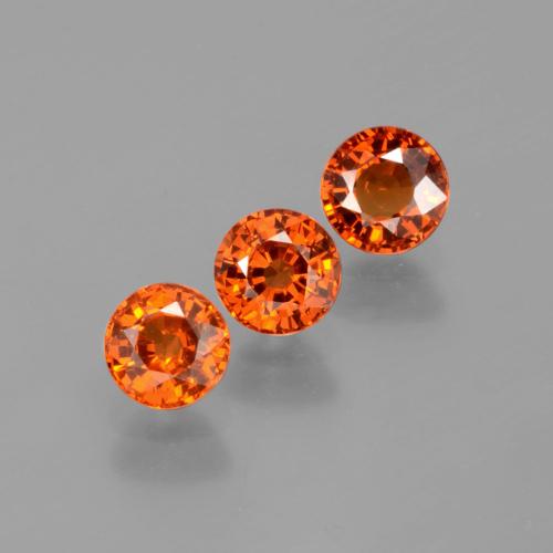 Achetez naturel 1,82ct orange grenat spessartite gems, coupe roude, en provenance mozambique chez gemselect. en stock, livraison internationale!