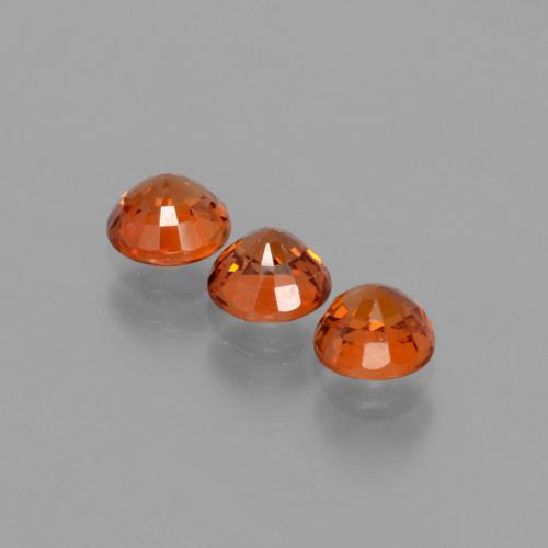 Achetez naturel 1,82ct orange grenat spessartite gems, coupe roude, en provenance mozambique chez gemselect. en stock, livraison internationale!
