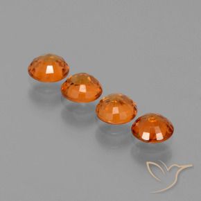Achetez naturel 1,70ct orange grenat spessartite gems, coupe roude, en provenance mozambique chez gemselect. en stock, livraison internationale!