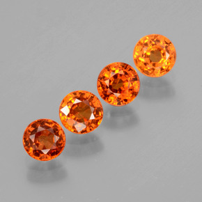Achetez naturel 2,09ct orange moyen grenat spessartite gems, coupe roude, en provenance mozambique chez gemselect. en stock, livraison internationale!