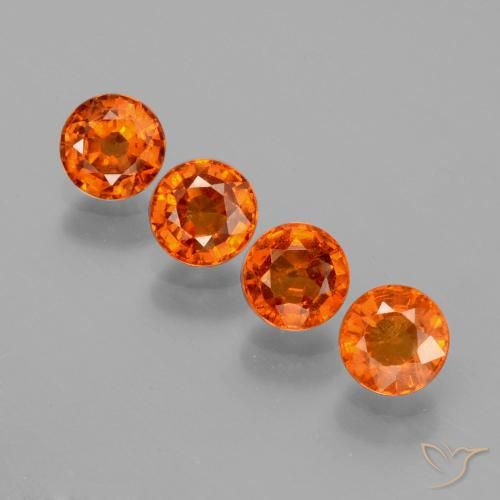 1.90ctw Naturel Orange moyen Grenat Spessartite, Tour, VS