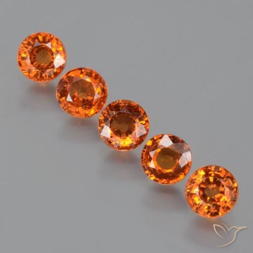 2.24ctw Naturel Orange moyen Grenat Spessartite, Tour, VS