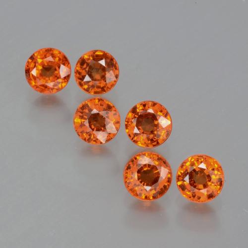 Achetez naturel 2,36ct orange grenat spessartite gems, coupe roude, en provenance mozambique chez gemselect. en stock, livraison internationale!