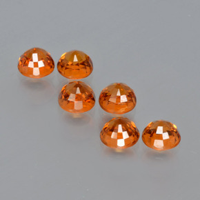 Achetez naturel 2,36ct orange grenat spessartite gems, coupe roude, en provenance mozambique chez gemselect. en stock, livraison internationale!