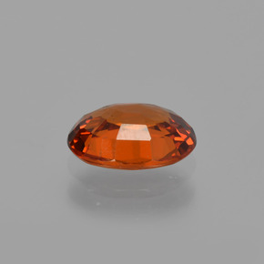 Grenat Spessartite Rouge moyen naturelle Coupe ovale, 1.04 ct, VVS-VS