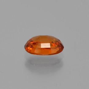 Grenat spessartite orange naturelle coupe ovale, 1,09 ct, VS-SI