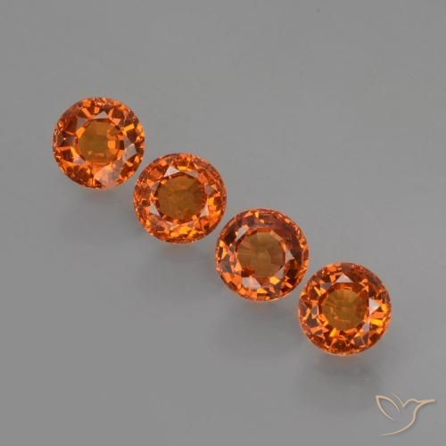 1.93ctw Naturel Orange feu Grenat Spessartite, Tour, VVS-VS