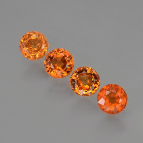 Achetez naturel 2.03ct Orange moyen Grenat Spessartite gems, Coupe roude, En provenance Mozambique chez GemSelect. En stock, livraison internationale!