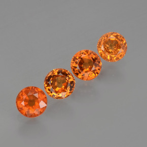 Achetez naturel 2.03ct Orange moyen Grenat Spessartite gems, Coupe roude, En provenance Mozambique chez GemSelect. En stock, livraison internationale!