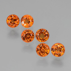 Achetez naturel 2.65ct Orange moyen Grenat Spessartite gems, Coupe roude, En provenance Mozambique chez GemSelect. En stock, livraison internationale!
