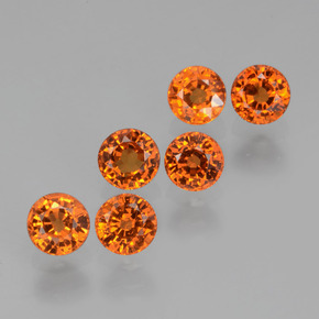 Achetez naturel 2.65ct Orange moyen Grenat Spessartite gems, Coupe roude, En provenance Mozambique chez GemSelect. En stock, livraison internationale!