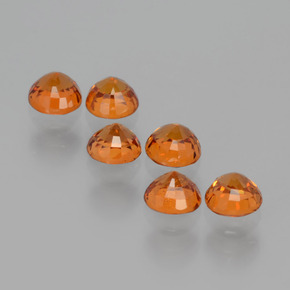 Achetez naturel 2.65ct Orange moyen Grenat Spessartite gems, Coupe roude, En provenance Mozambique chez GemSelect. En stock, livraison internationale!
