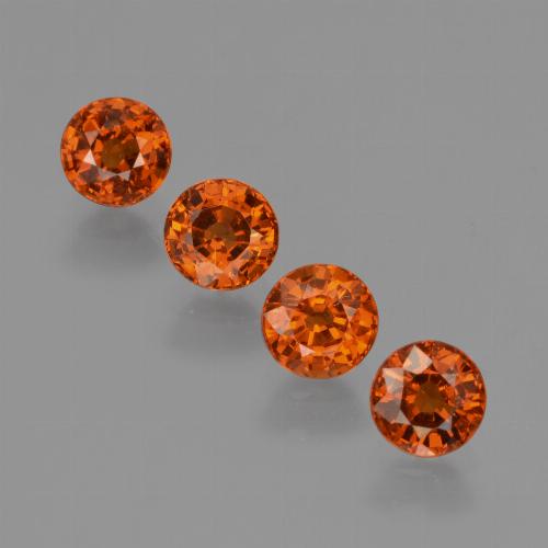 Achetez naturel 2,61ct orange grenat spessartite gems, coupe roude, en provenance mozambique chez gemselect. en stock, livraison internationale!
