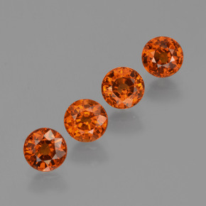 Achetez naturel 2,61ct orange grenat spessartite gems, coupe roude, en provenance mozambique chez gemselect. en stock, livraison internationale!