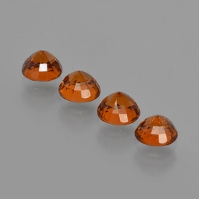 Achetez naturel 2,61ct orange grenat spessartite gems, coupe roude, en provenance mozambique chez gemselect. en stock, livraison internationale!