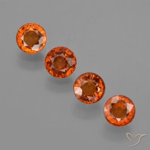 2.62ctw Naturel Orange rougeâtre Grenat Spessartite, Tour, VS