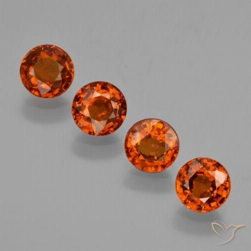 2.86ctw Naturel Orange feu Grenat Spessartite, Tour, VS