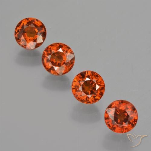 2.68ctw Naturel Orange foncé Grenat Spessartite, Tour, VS