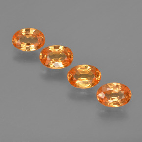 Achetez naturel ct orange grenat spessartite gems, coupe ovale, en provenance mozambique chez gemselect. en stock, livraison internationale!