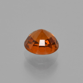 Grenat spessartite orange naturelle coupe roude, 1,03 ct, SI