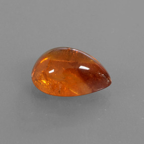 Grenat Spessartite Ambre orange naturelle En forme de poire, 5.39 ct, Translucide