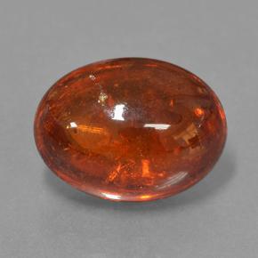 Grenat Spessartite Orange feu naturelle Coupe ovale, 14.06 ct, Translucide