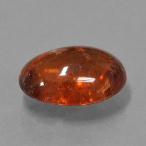 Grenat Spessartite Orange feu naturelle Coupe ovale, 14.06 ct, Translucide