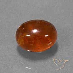 Grenat Spessartite Orange moyen naturelle ovale, 7.97 ct, Translucide