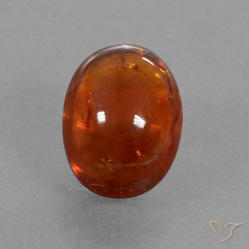 5.48ct Naturel Orange rougeâtre Grenat Spessartite, ovale, Translucide
