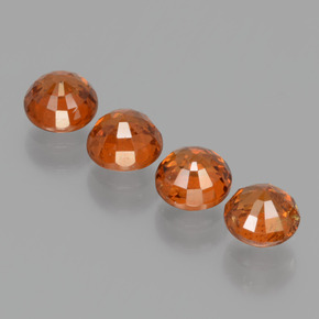 Achetez naturel 2,51ct orange rougeâtre grenat spessartite gems, coupe roude, en provenance mozambique chez gemselect. en stock, livraison internationale!