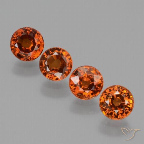 2.78ctw Naturel Orange foncé Grenat Spessartite, Tour, VS
