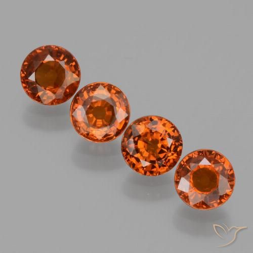 2.73ctw Naturel Orange moyen Grenat Spessartite, Tour, VVS-VS