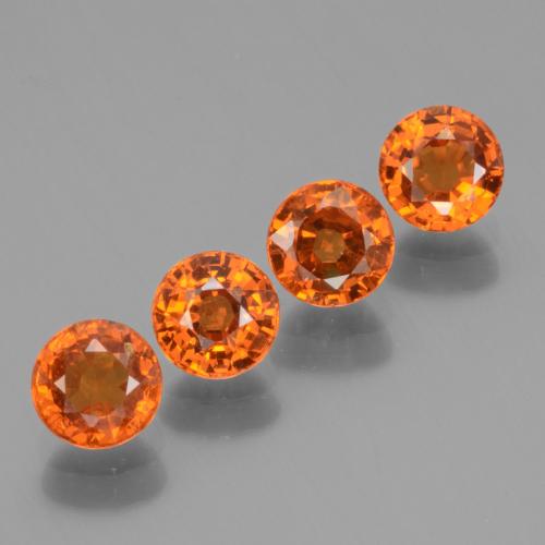 Achetez naturel 2,49ct orange grenat spessartite gems, coupe roude, en provenance mozambique chez gemselect. en stock, livraison internationale!