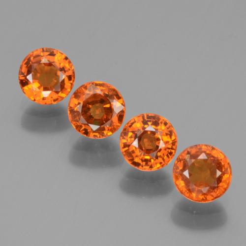 Achetez naturel 2,49ct orange grenat spessartite gems, coupe roude, en provenance mozambique chez gemselect. en stock, livraison internationale!