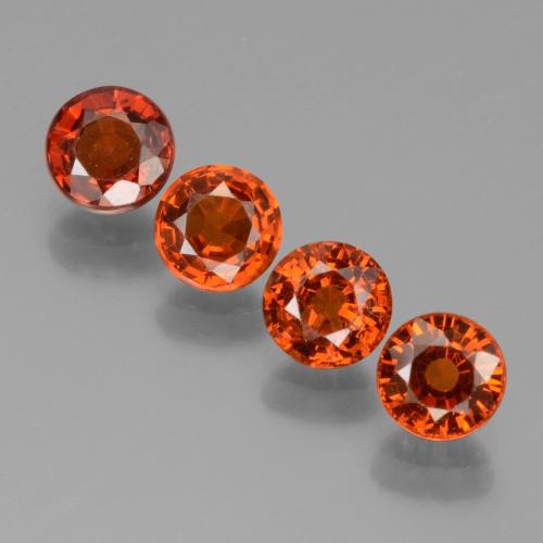 Achetez naturel 2.55ct Rouge bonbon Grenat Spessartite gems, Coupe roude, En provenance Mozambique chez GemSelect. En stock, livraison internationale!