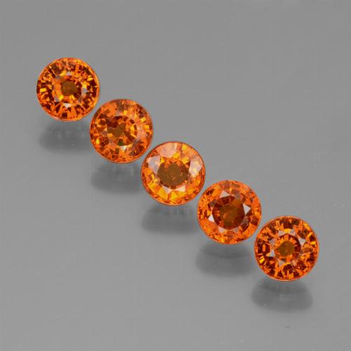 Achetez naturel 2,68ct orange grenat spessartite gems, coupe roude, en provenance mozambique chez gemselect. en stock, livraison internationale!