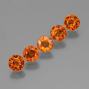 Achetez naturel 2,68ct orange grenat spessartite gems, coupe roude, en provenance mozambique chez gemselect. en stock, livraison internationale!