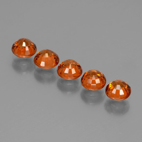 Achetez naturel 2,68ct orange grenat spessartite gems, coupe roude, en provenance mozambique chez gemselect. en stock, livraison internationale!