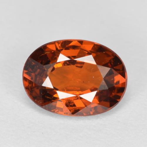 Grenat spessartite orange naturelle coupe ovale, 1,02 ct, VS-SI