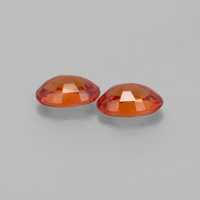 Grenat Spessartite Orange naturelle ovale, 0.00 ct, VVS