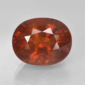 Grenat spessartite orange naturelle coupe ovale, 7,90 ct, VS-SI