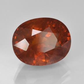 Grenat spessartite orange naturelle coupe ovale, 7,90 ct, VS-SI