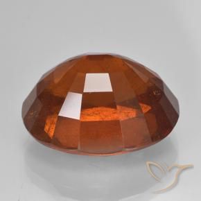 Grenat Spessartite Orange rougeâtre naturelle Coupe ovale, 15.53 ct, SI