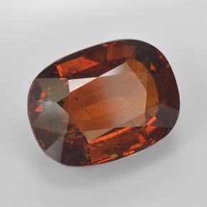 Grenat Spessartite Orange rougeâtre naturelle Coupe coussin, 11.03 ct, SI